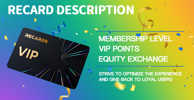 Recard Membership levels, VIP points acquisition and benefit redemption instructions-1747879127167