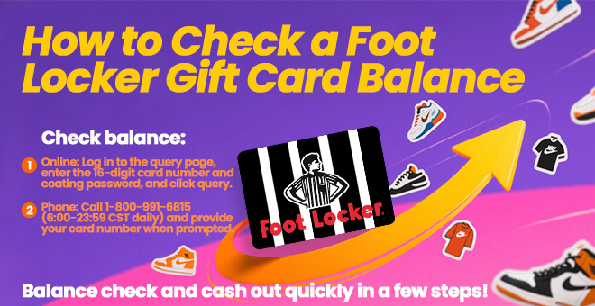 How to Check a Foot Locker Gift Card Balance