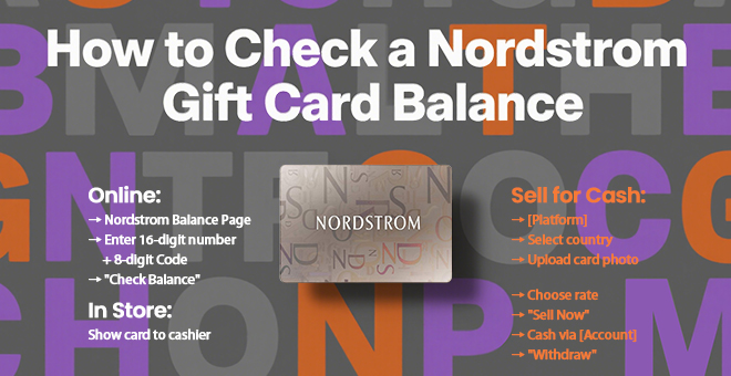 How to Check a Nordstrom Gift Card Balance