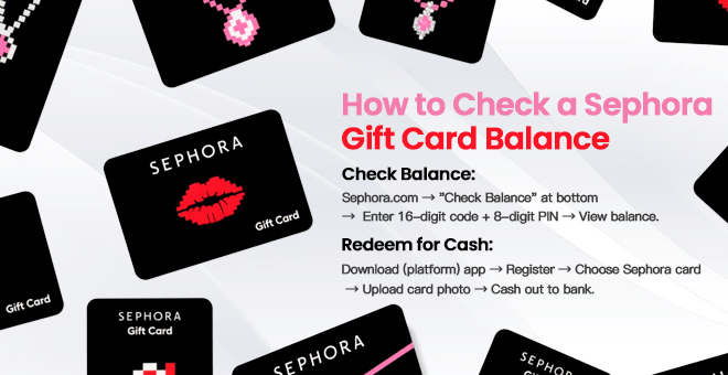 How to Check a Sephora Gift Card Balance